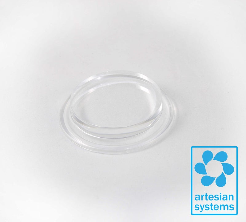ARTESIAN SYSTEMS 2" Tri Clamp Sanitary Sight Glass End Cap Ferrule Tri-Clamp Acrylic. Optically Clarity By Fabrication of Machined Flat Plate EXTRA THICK! - Image 2